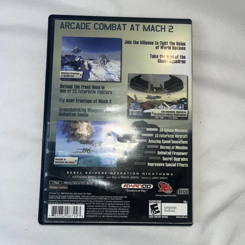 Rebel‎ Raiders: Operation Nighthawk (Sony PlayStation 2, 2006) With Manual